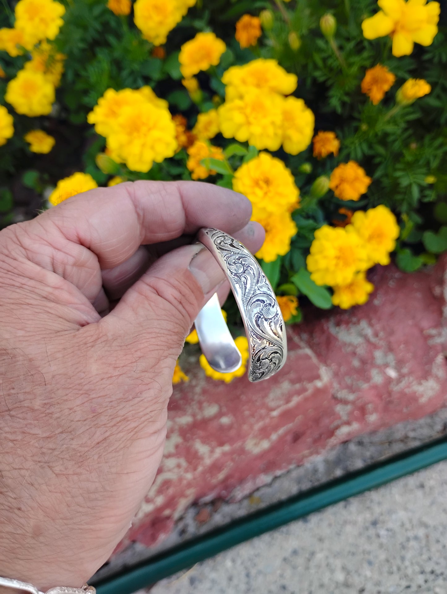 Sterling Silver Triangular Shaped Bracelet