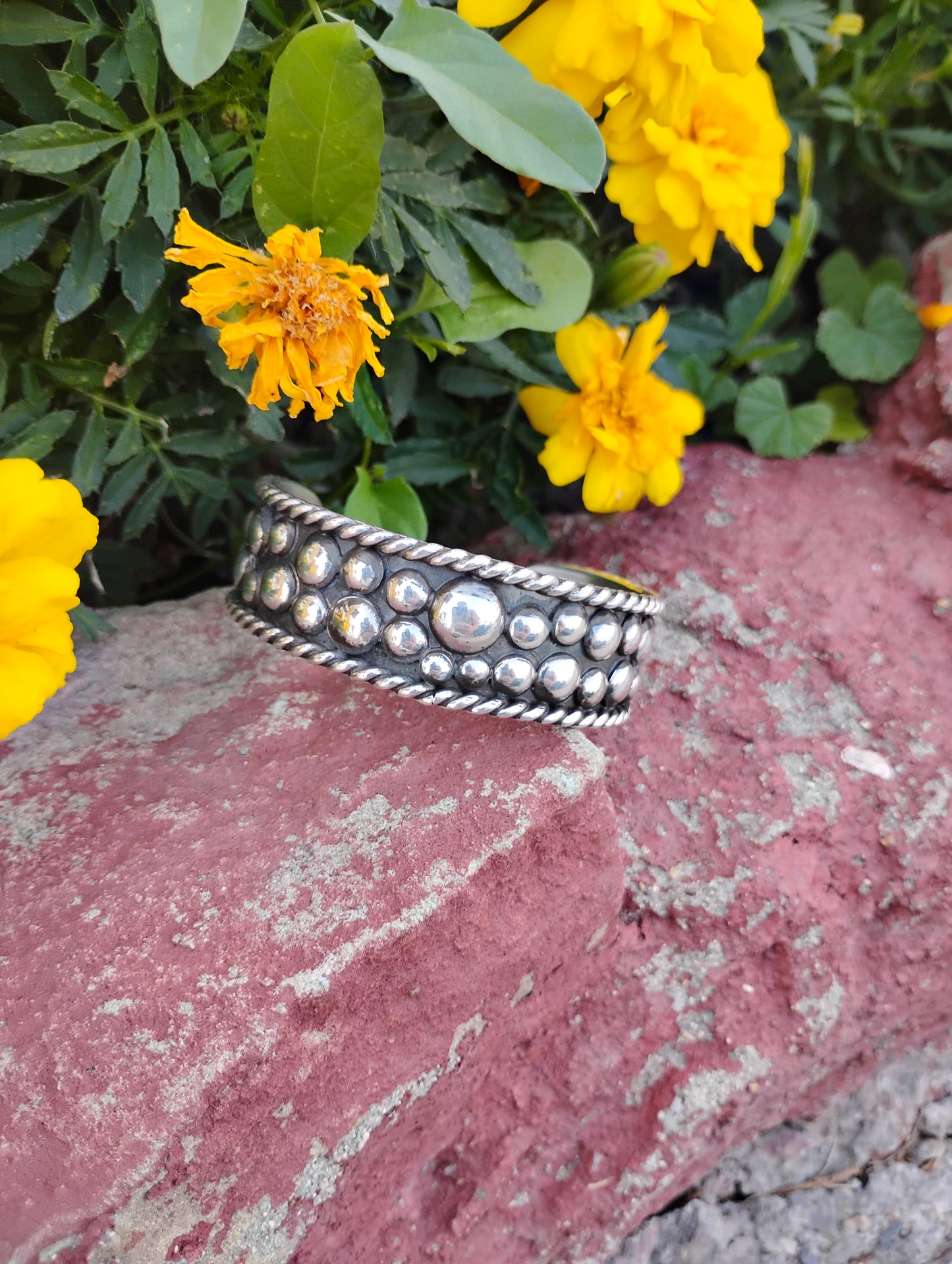 Silver dot bracelet