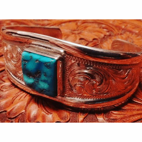 Square Turquoise Cuff